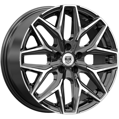 R17 7,0*17 5*108 +33 60,1 КиК Ариус (КС1187) Алмаз черный Автомобильный диск
