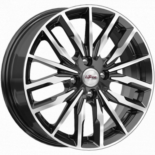 R16 6,0*16 4*100 +41 60,1 IFREE МИКОНОС Блэк Джек Автомобильный диск (KC946)